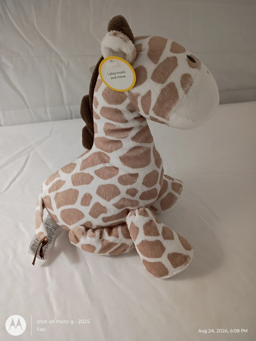 NWT Carters Giraffe Stuffed Plush Wind Up Music Brahms Lullaby 9